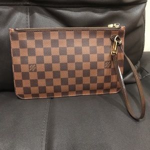 Louis Vuitton Damier Ebene Wristlet.